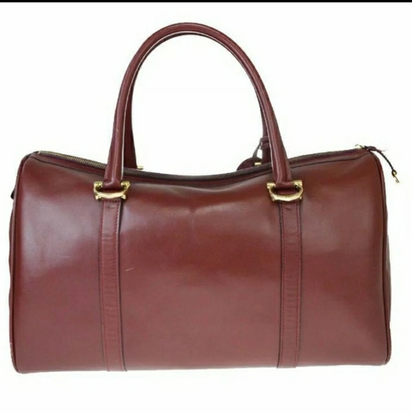 AUTHENTIC  MUST DE CARTIER LOGOS TRAVEL HAND BAG - Picture 10 of 10